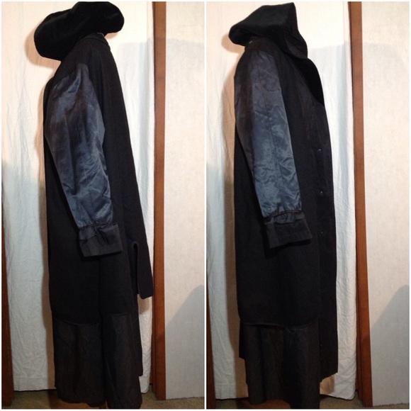 Women's Sz 13/14 Vtg Forecaster Hooded Trench Coat - Picture 4 of 6